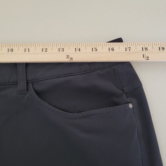 Lululemon Men's ABC Classic 37" Pants Melanite Size 33 Tall M5468T tear in front - Picture 8 of 11